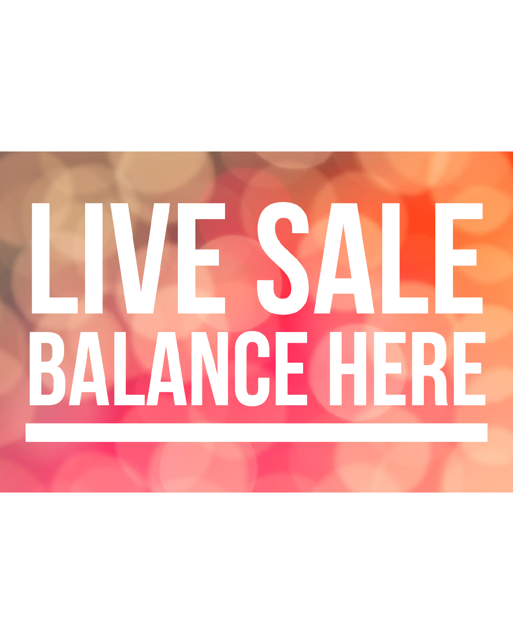 LIVE SALE ORDER